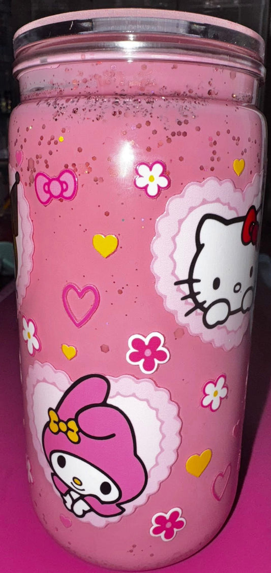 16 oz "Hello Kitty" snowglobe tumbler
