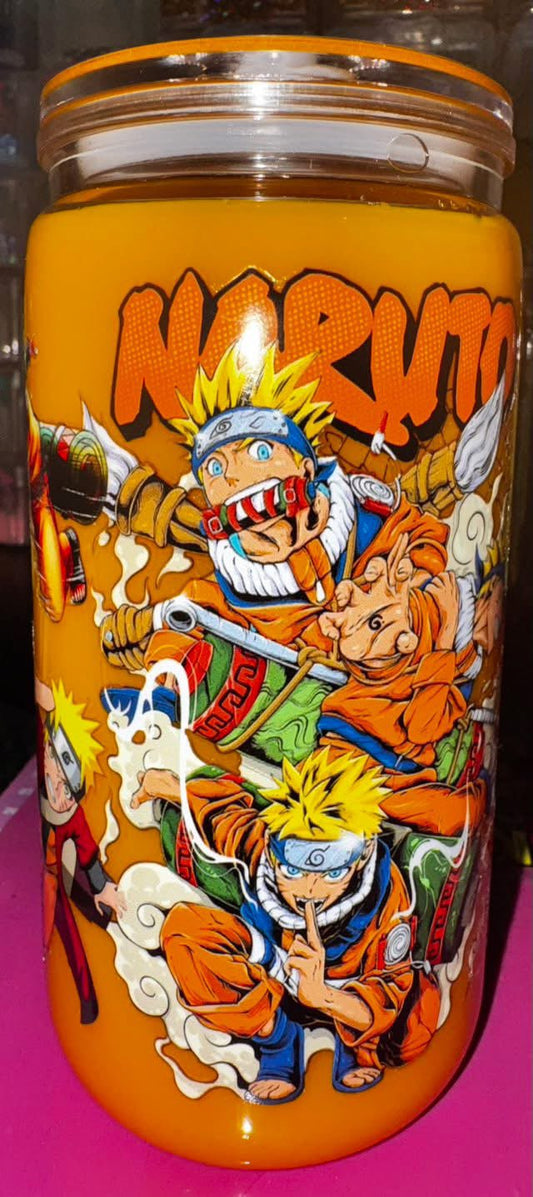 16 oz "Naruto" snowglobe tumbler