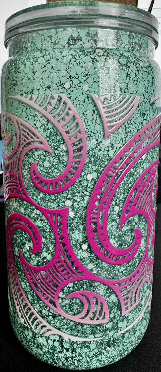 16 oz "Tāne Mahuta" snowglobe tumbler